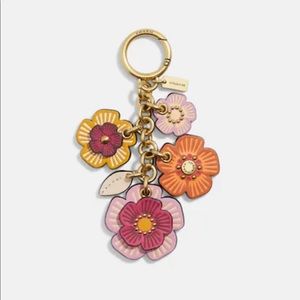 Coach Tea Rose bag charm.